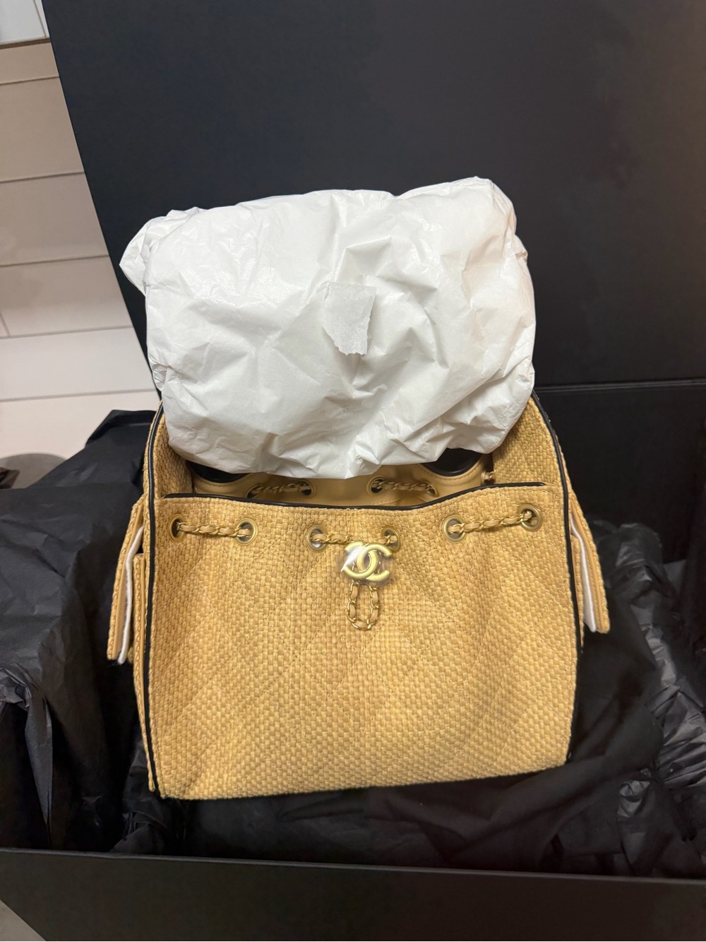 CHANEL 25 Raffia SMALL - Picture 13 of 13